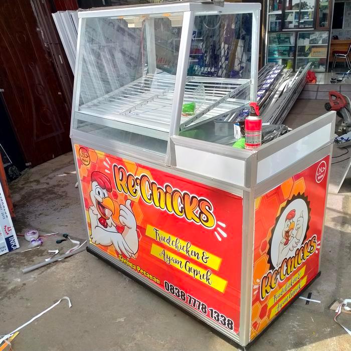 gerobak etalase chiken