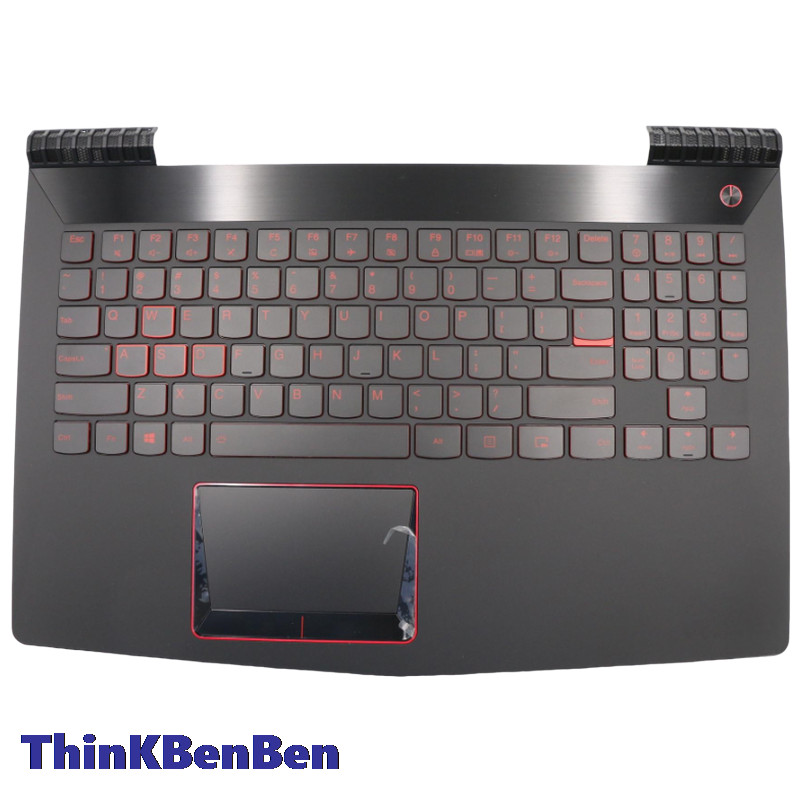 US English Black Keyboard Upper Case Palmrest Shell Cover For Lenovo Legion R720 15 Y520 15 15IKBM