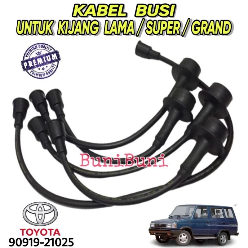 KABEL BUSI Koil Mobil KIJANG LAMA 4K / SUPER 5K / GRAND & KAPSUL NON EFI (1 SET)