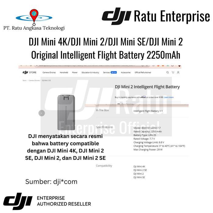 Rekomendasi Terbaik Battery Baterai Dji Mini 4K Dji Mini 2 Se Dji Mini 2 Dji Mini Se Original
