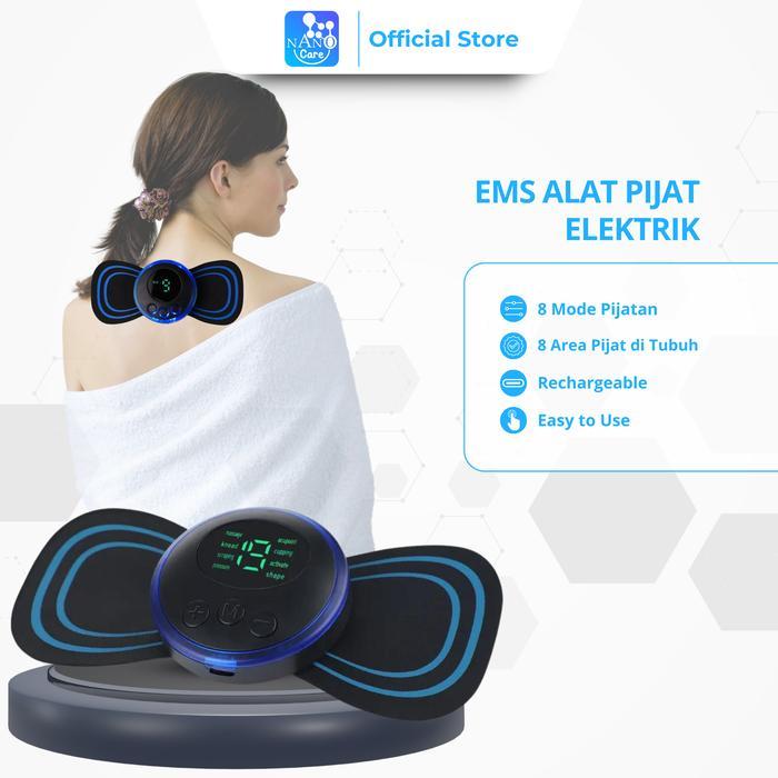 Alat Pijat PAD Massager Terapi Mini Portabel / TENS & EMS Mesin Terapi Pijat Akupuntur Digital