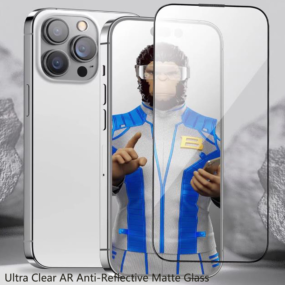 Blueo For iphone 15 pro Screen Protector Ultra Clear AR Anti-Reflective Tempered For iPhone 15 Pro
