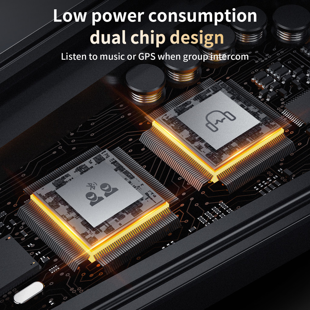 Fodsports FX8 Pro Motorcycle Intercom Bluetooth Helmet Headset 8 Rider 2000M Interphone