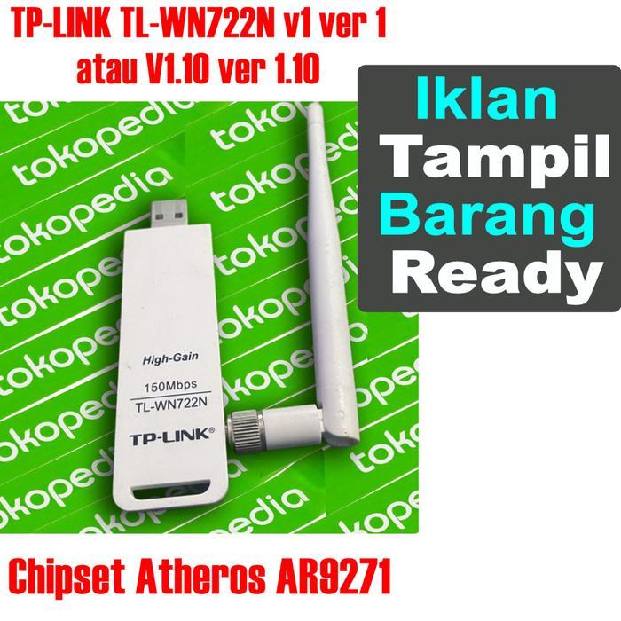Terbaru Best Quality 100% Original Tp-Link Tl-Wn722N Usb Wifi V1 Ver 1 Atau V1.10 Ver 1.10 Adapter