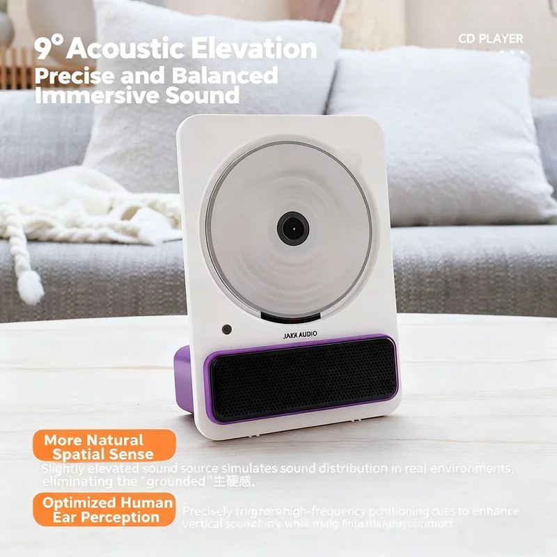 C30 Ultra-thin CD Record Player Hi-Fi Wireless Bluetooth Speakers Music Album Disc CD Player Audio