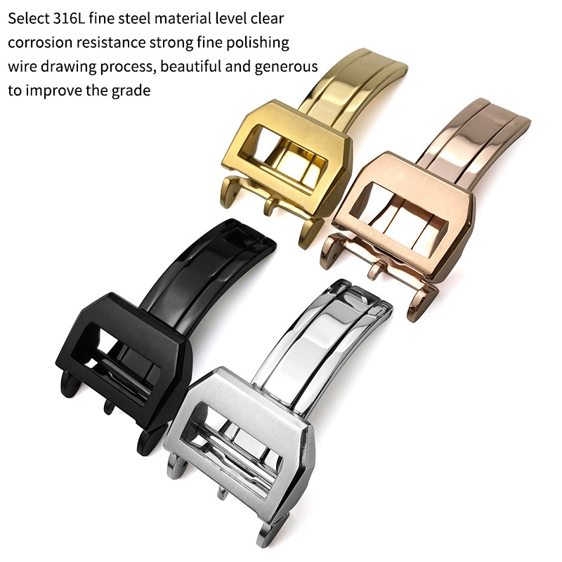 18mm Quality Stainless Steel Deployment Buckle Folding Clasp for IWC Mark XVIII LE PETIT PRINCE Big