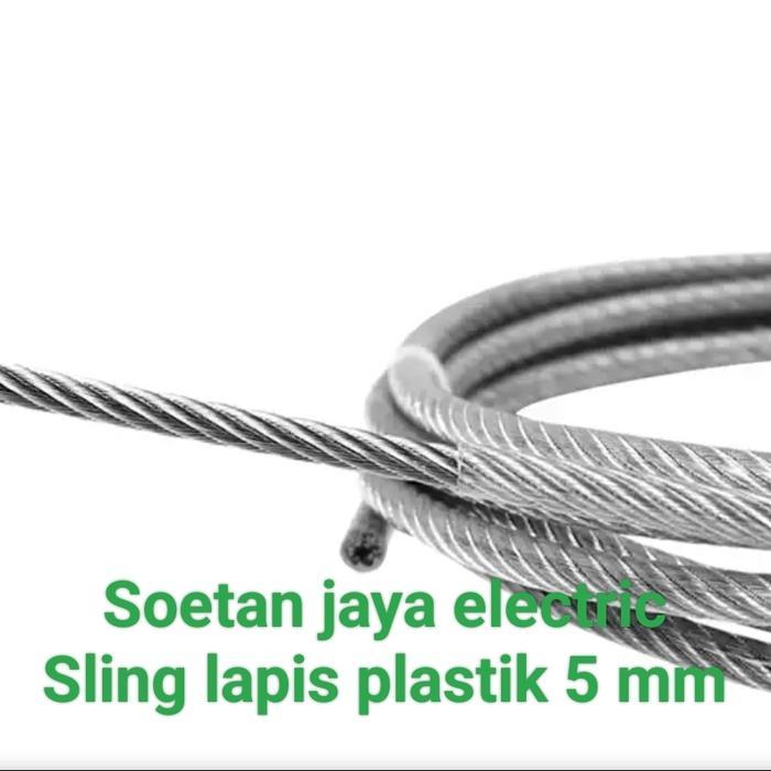 kawat seling lapis plastik 5mm/kawat sling lapis plastik 5mm