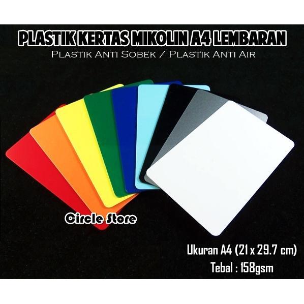 Plastik Kertas Mikolin A4 Bahan Undangan Label Tanaman Anti Air Sobek