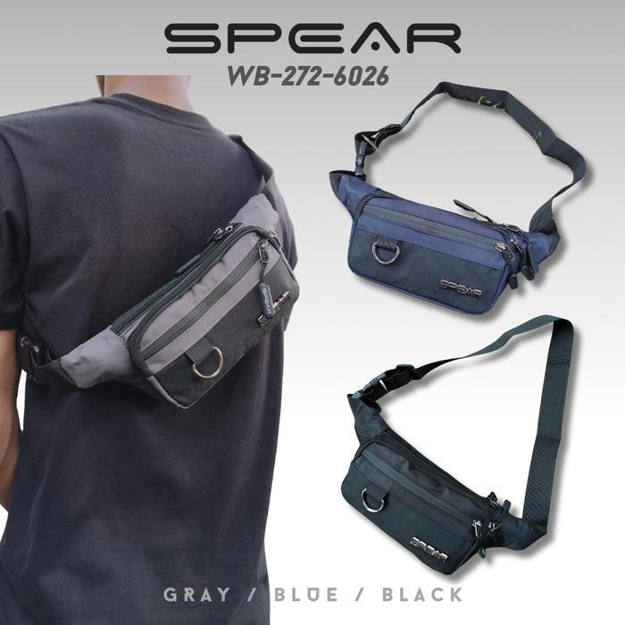 SPEAR Waistbag Tas Selempang Pria Casual Multifungsi Slingbag Import Tas Pinggang Cowok WB-272-6026