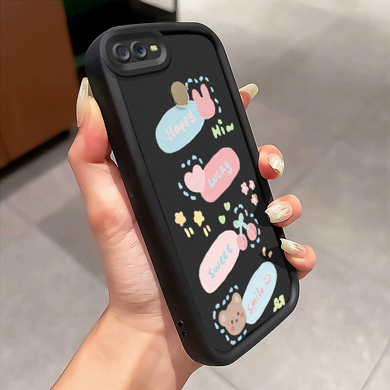 Casing Hp OPPO A7 OPPO A5s OPPO A12 OPPO A12S A11k Case Kartu Ucapan Kartun Gaya lukisan Kasing sili