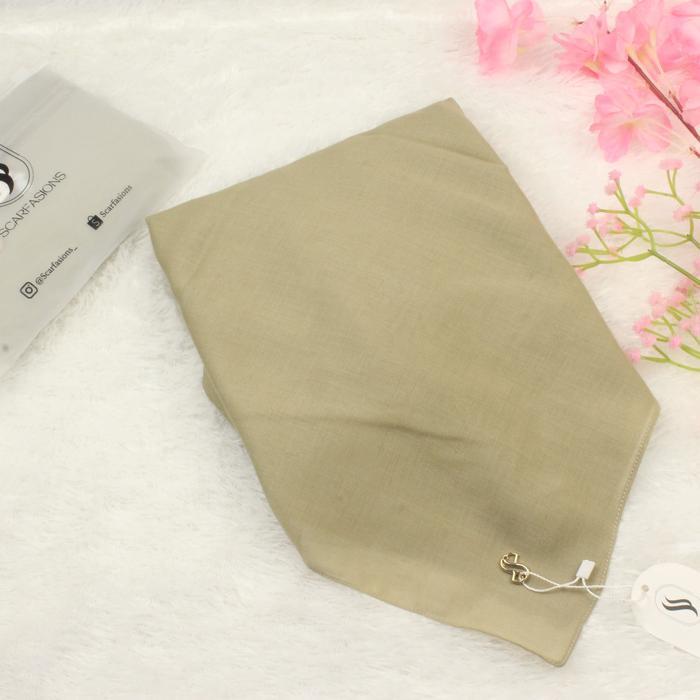 Jilbab Khaki Muda Pns Hijab Segiempat Voal Premium Kerudung Dinas Asn Warna Khaky By