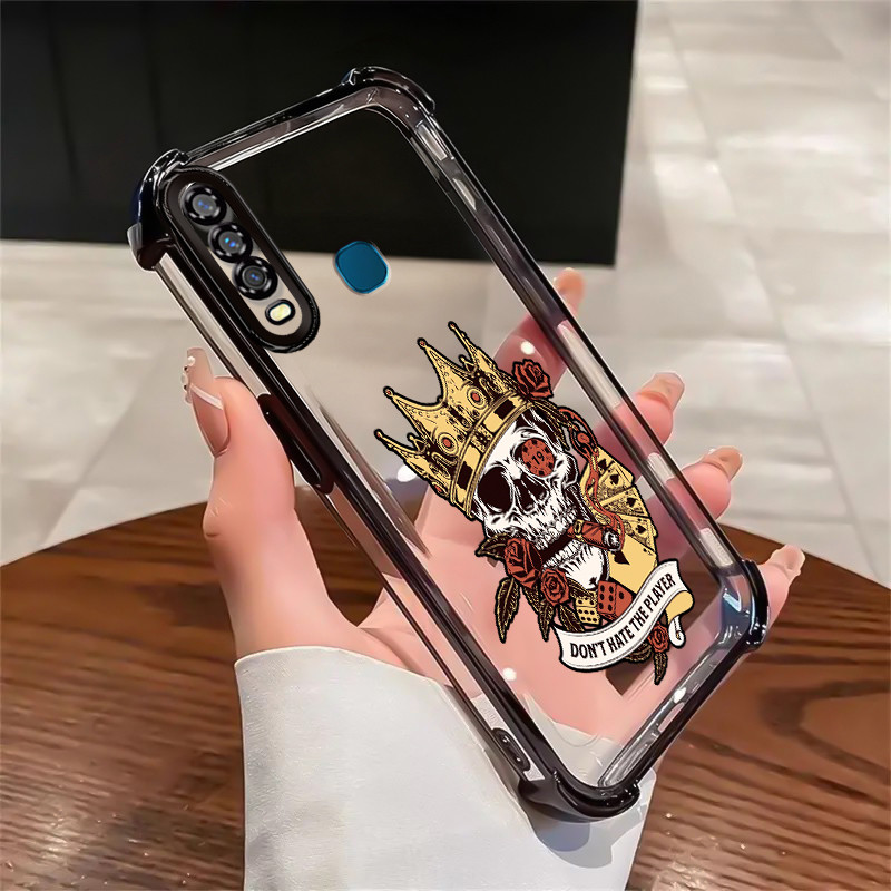 Casing Hp Untuk VIVO Y17 Y15 Y12 Y12i Y3 Y3s 2020 Case Casing HP Softcase Ponsel Anti-sidik jari Sof