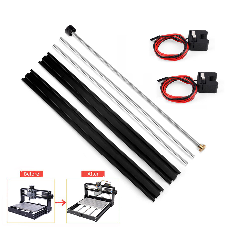 Kit Ekstensi Sumbu Y 3018 Pro Peningkatan Mesin Laser 3018 Ke 3040 Kompatibel dengan Mesin Penggilin