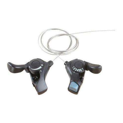 Diskon Shimano Shifter 7 Speed Thumb Gear 3X7 Shift Lever Set