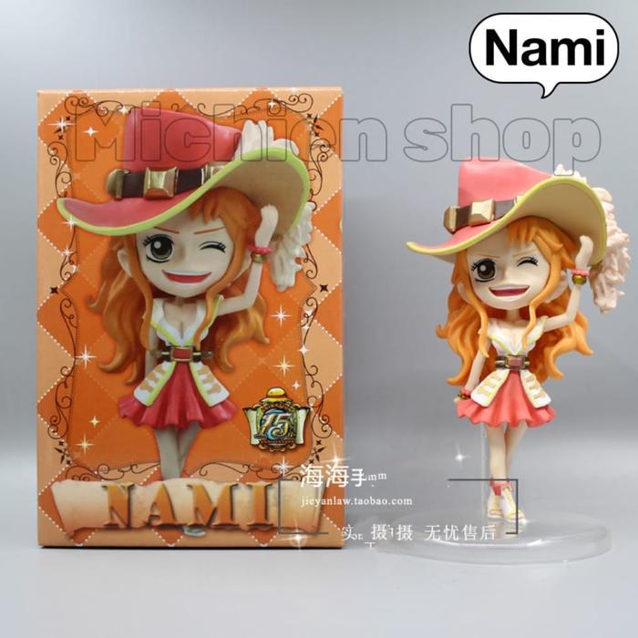 Figur Anime Luffy Zoro Sanji Sabo Anniversary Versi Q Figur One Piece