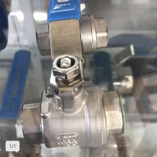 BALL VALVE SANKYO 2PC STAINLESS SS 316 1.5 INCH