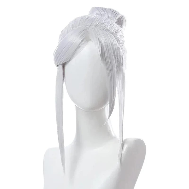 Game Jett Cosplay Costume Woman Jett White Jacket Coat T-Shirt Wig Set Halloween Carnival Party