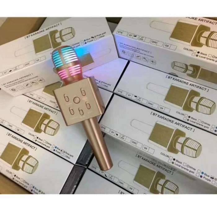 MIC Q9 KARAOKE MIC BLUETOOTH WIRELESS Q9 TUXUN MIKROFON BLUETOOTH ORI