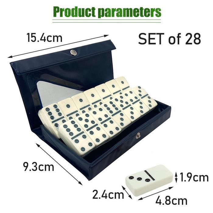 Batu Domino Batu Gaple Kartu Domino Game Bahan Melamine + Kotak Kaleng High Quality Product