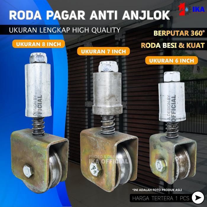 RODA PAGAR SLIDING BESI SUPER 8 CM - SOLUSI PAGAR RUMAH SLIDING RODA