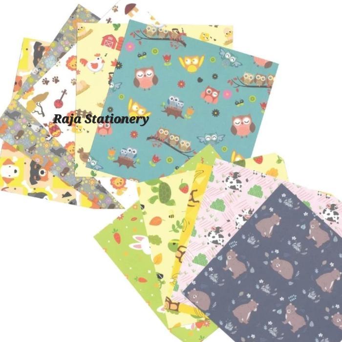 "New" Faber Castell Origami Washi Paper / Kertas Lipat Origami Motif Faber