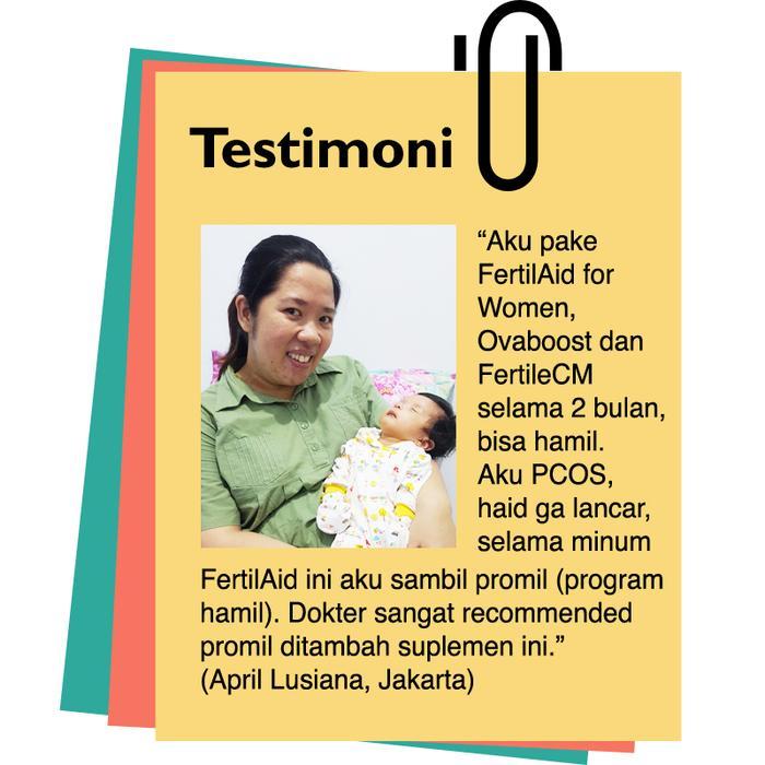 Fertilaid For Women+Fertilecm+Ovaboost: Paket Komplit Kesuburan Wanita Murah
