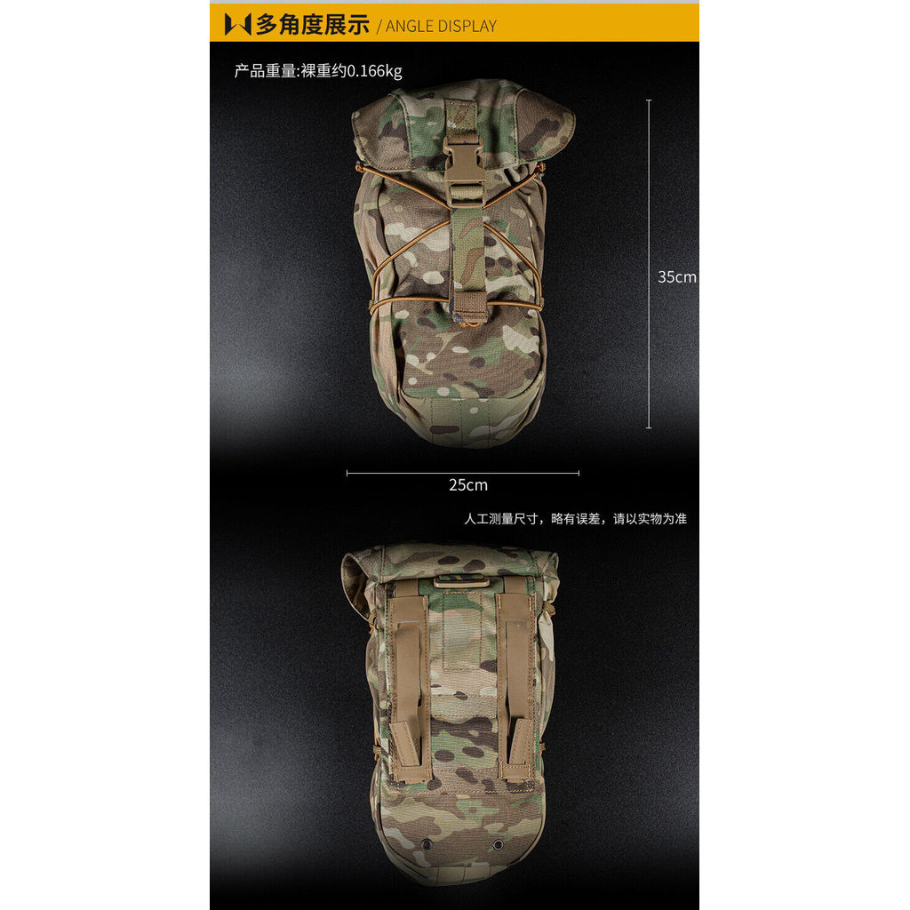 Tactical Gp Multi-Function Accessory Bag Large Size Loaded Gas Mask Bao Dengshan Camping Storage