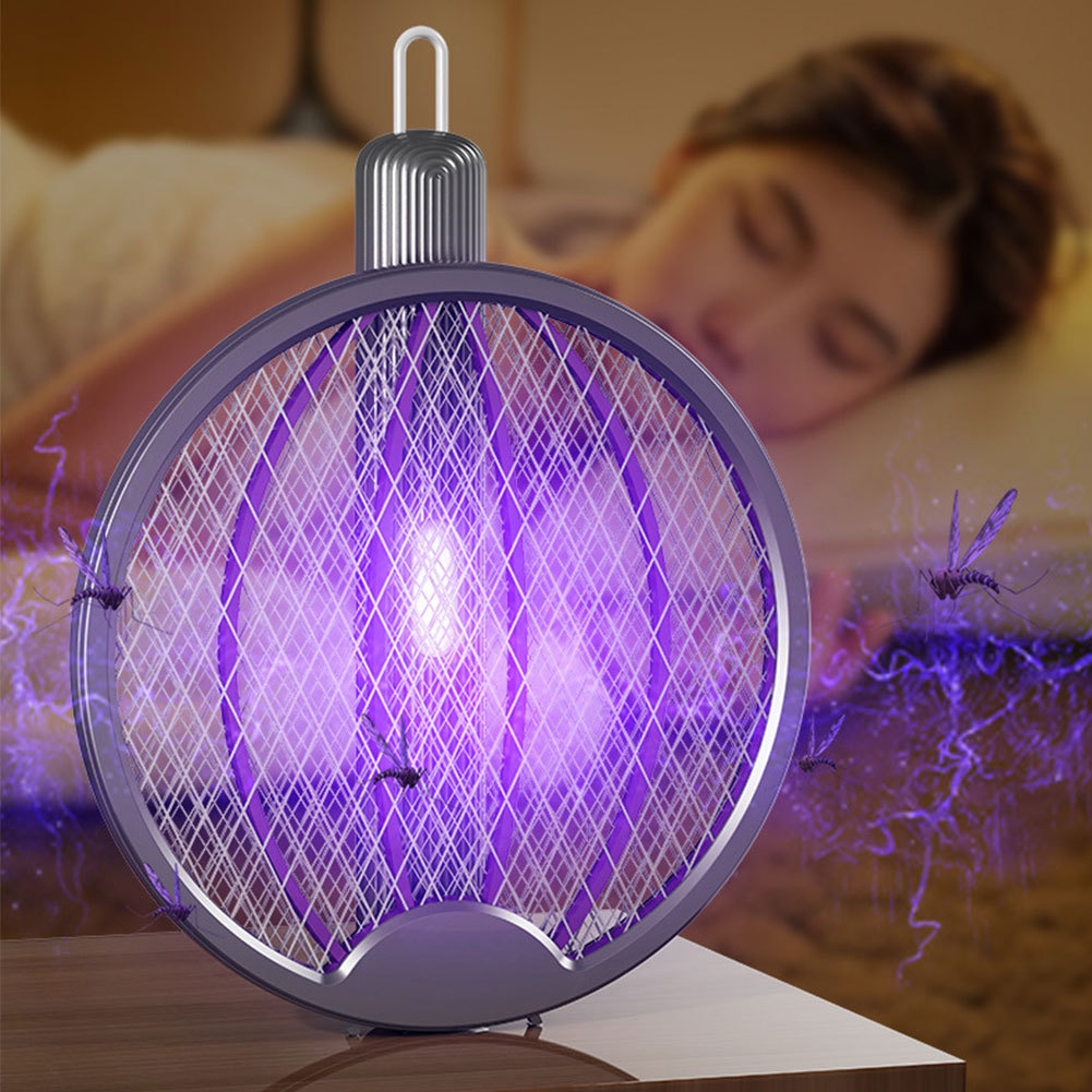 Foldable Mosquito Killer Lamp Rechargeable Fly Zapper Electric Mosquito Racket Mosquito Repellent