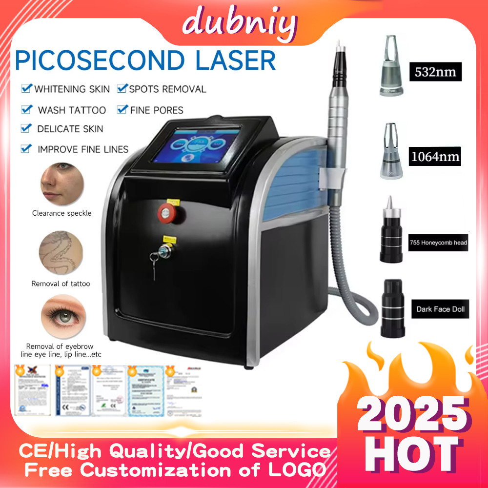 2025 CE Approved Picolaser Dark Spot Removing Tattoo Acne Removal Q Switched ND Yag Carbon Laser