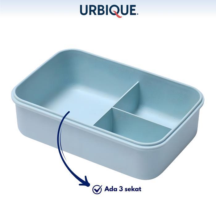 URBIQUE - Lunch Box Set Kotak Makan Bekal 1L Free sendok garpu set 31003 NO BOX