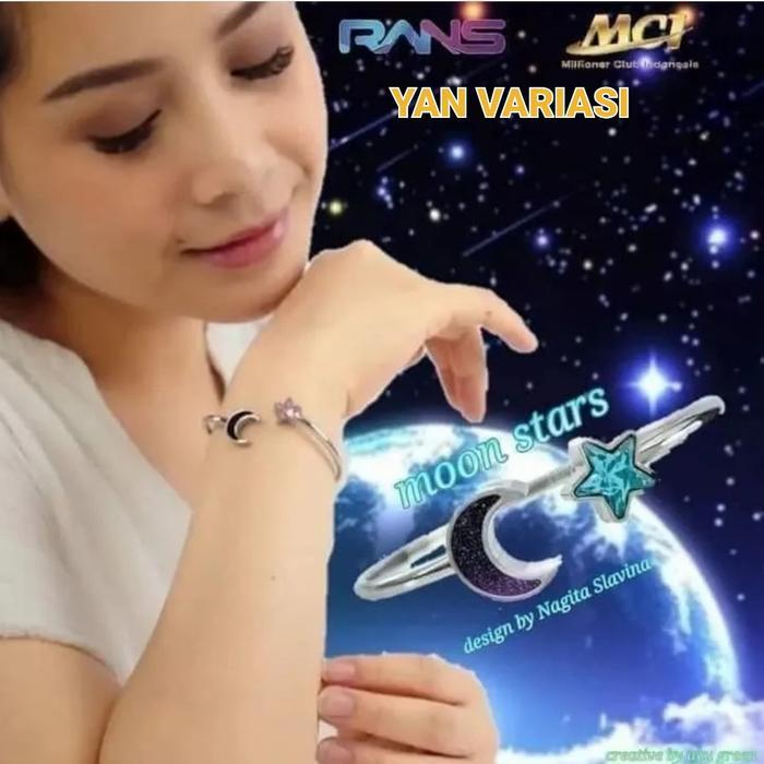 Ready Gelang Kesehatan Moon Stars Nagita Slavina Original MCI Moon Star