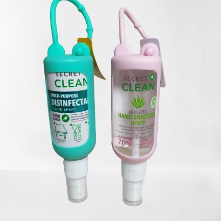 Handsanitizer spray/tube + Disinfektan Liquid 60ml secret clean