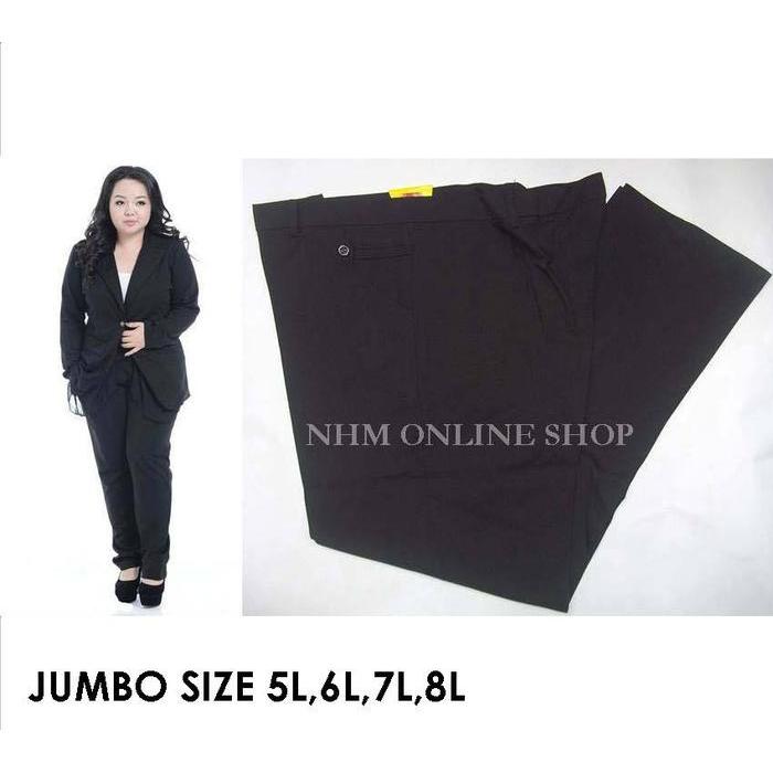 Celana Kerja Jumbo, Celana Big Size, Celana Bahan Wanita