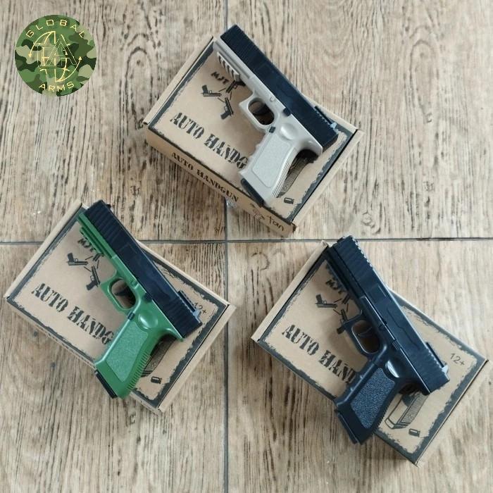 Mainan G17 Tactical Auto Ejecting Dart Blaster Mainan Plastik Pasti Ori