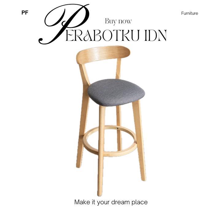 BARSTOOL KAYU KURSI BAR KURSI TINGGI KAYU BANGKU CAFE TINGGI