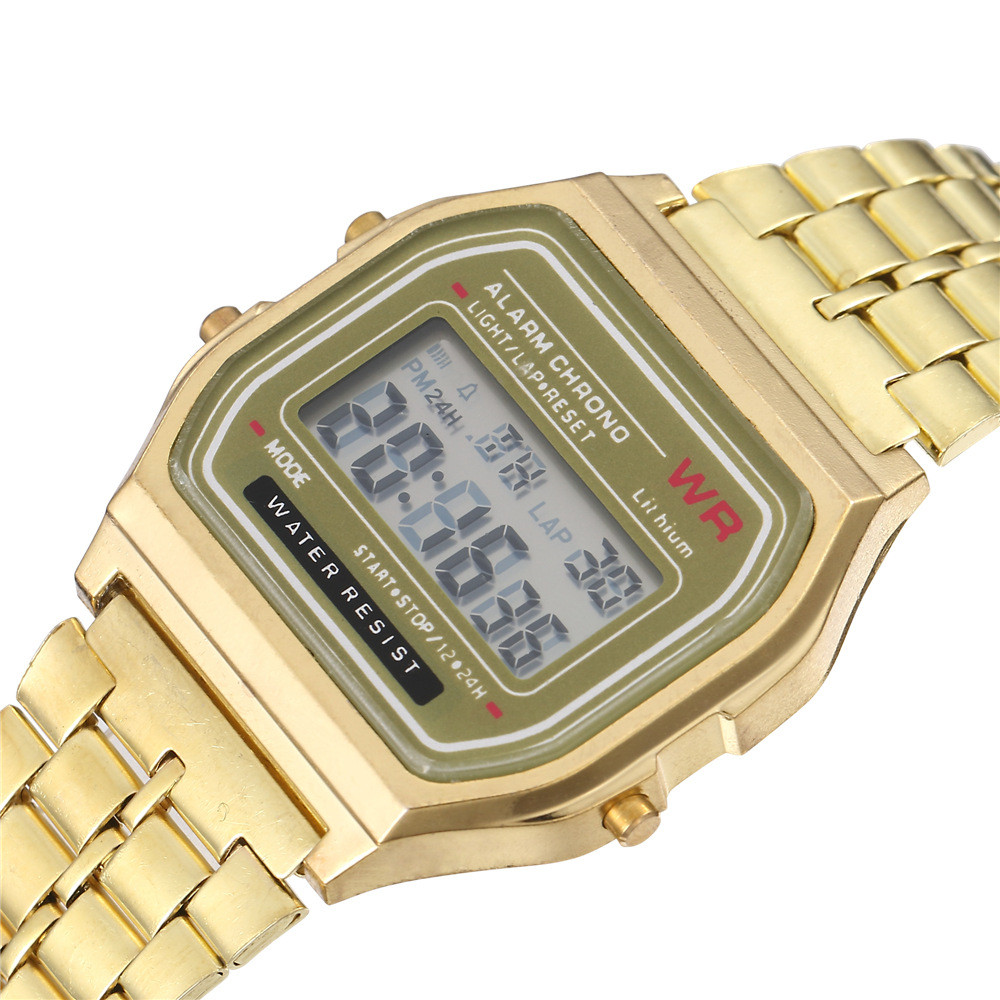 Women Men Unisex Watch Gold Silver Black Vintage Led Digital Sports Military Wristwatches Electronic