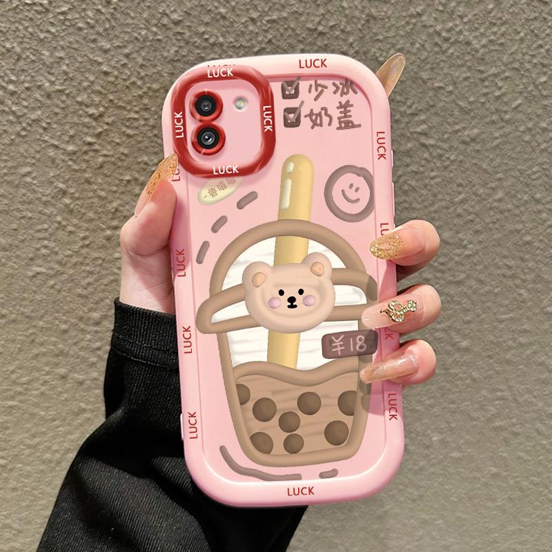 Casing Hp untuk Samsung A03 Case Casing HP Softcase silikon Kasing lanyard pribadi penutup penuh war