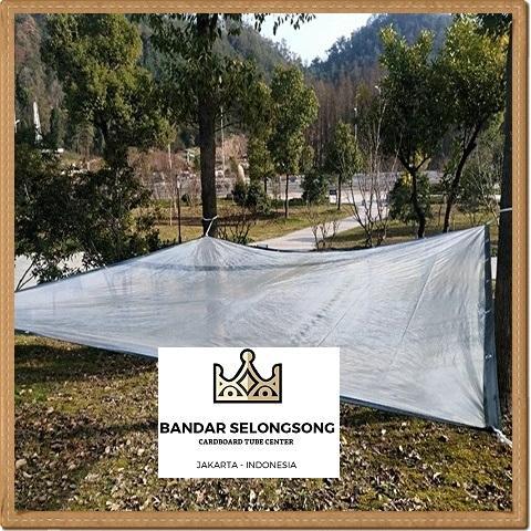 Plastik PE Bening Penutup Atap Kolam Tanaman Proyek Custom Meteran