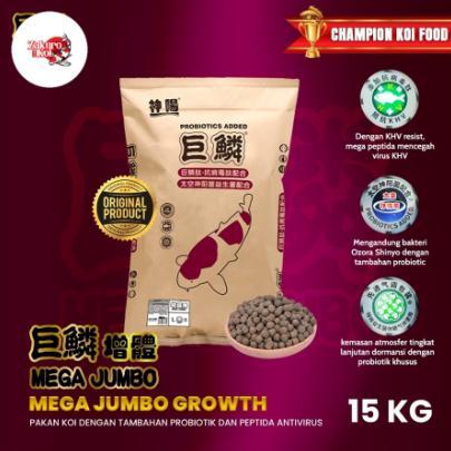 Mega Jumbo Growth koi food import pakan koi pembesaran