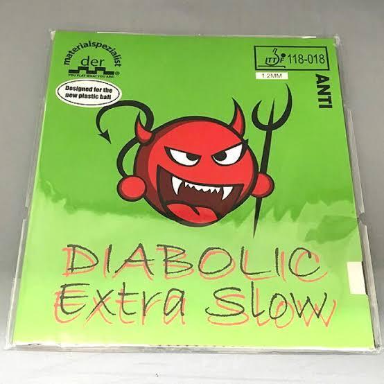 KARET TENIS MEJA ANTI SPIN DER MATERIALSPEZIALIST DIABOLIC EXTRA SLOW
