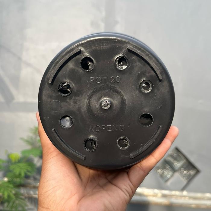 Serasiinspace 1 Lusin Pot 20 Murah ( Bisa ) Pot 20 Hitam Polos Murah - Pot 20 Lusinan - Pot Bunga -