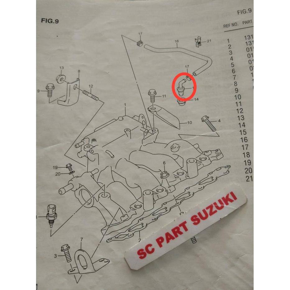 Valve Pcv Suzuki Apv.