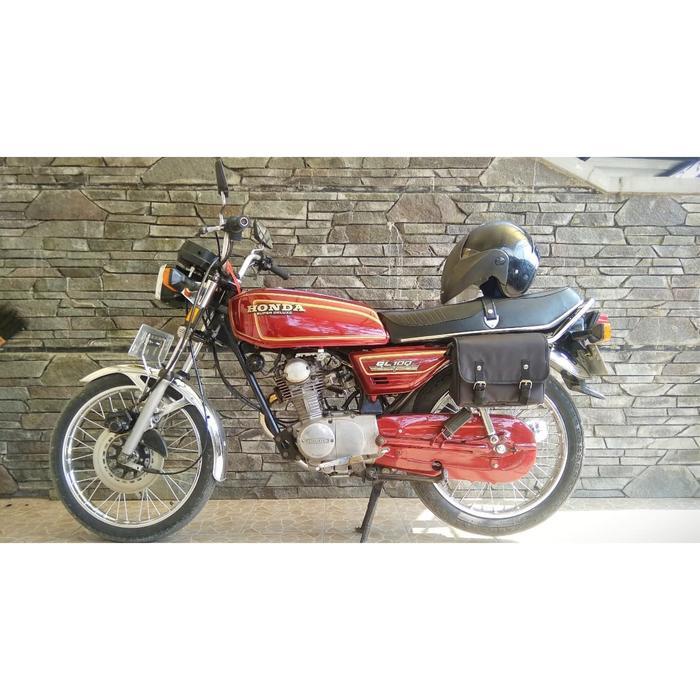 Side Bag Tas Motor Kawasaki W175 Or Honda Cb Gl C70 Custom