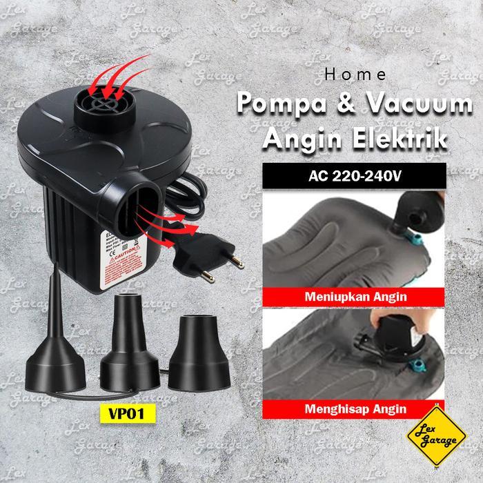 Pompa Angin Vacum Elektrik Plastik Vacum Baju Vakum Pakaian Kasur