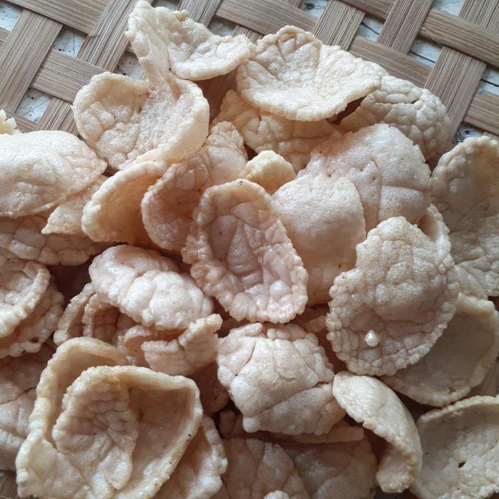 "New" Kerupuk TERASI Cap Tiga Berlian 250gr Asli Sidoarjo Mentah Kecil Rasa Bawang Udang Gurih