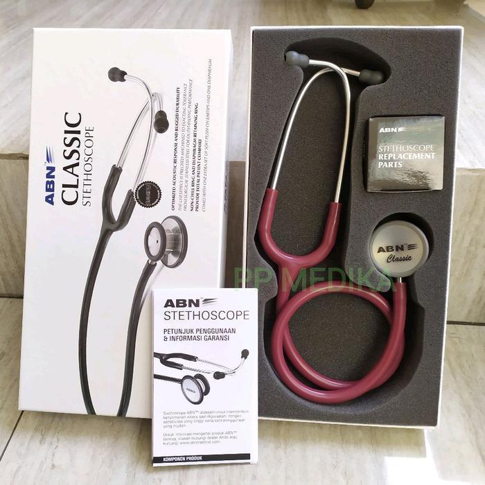STETOSKOP ABN CLASSIC DEWASA BURGUNDY
