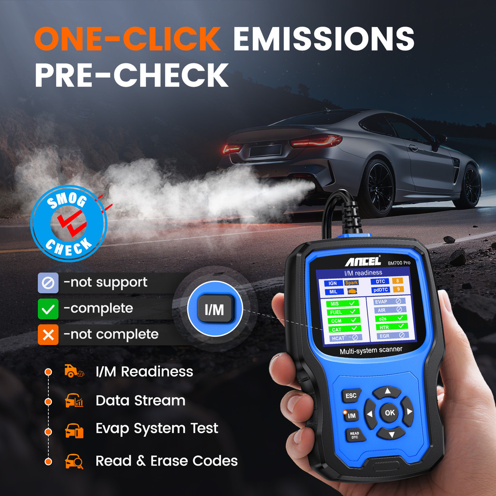 ANCEL BM700 PRO OBD2 Scanner for MINI EPB SAS Airbag TPMS Battery Oil Reset OBD2 Automotive Scanner