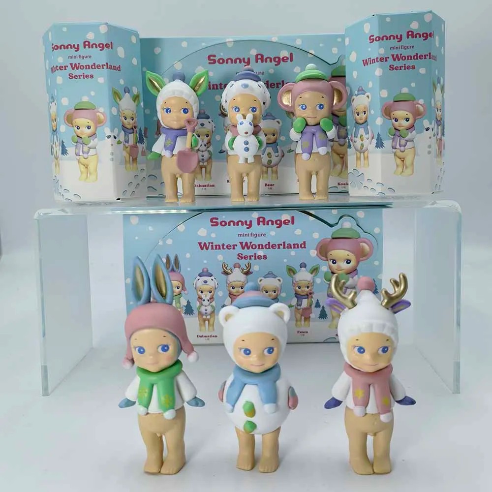 Sonny Angel Blind Box Winter Wonderland Series Mini Anime Figures Ornaments Dolls Fans Children