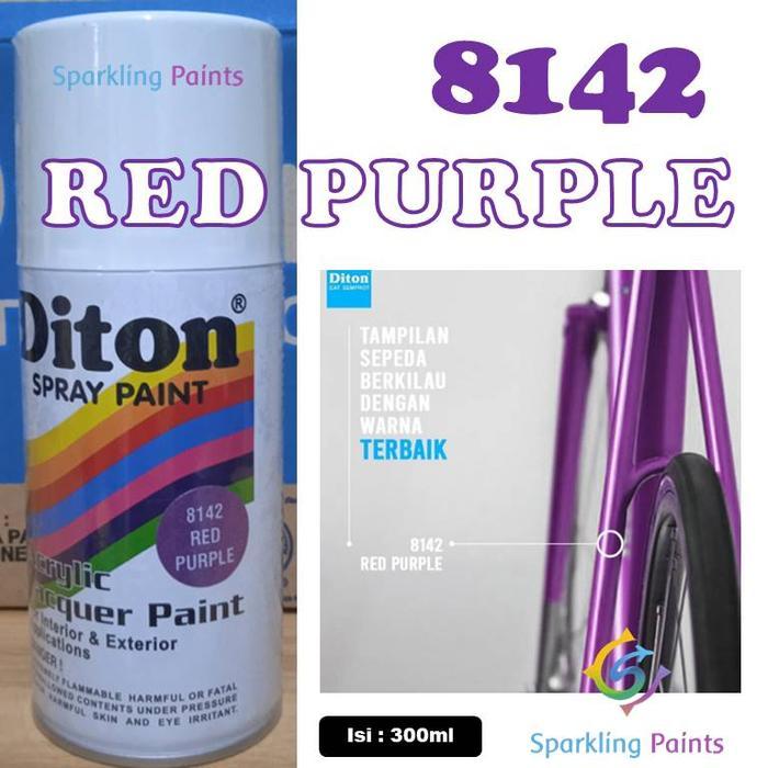 PILOX DITON RED PURPLE 8142 300ML WARNA MERAH UNGU METALIK SEPEDA MOTOR MOBIL 300CC