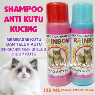 SHAMPO RAINBOW SHAMPO KUCING ANTI KUTU - RAINBOW SHAMPOO KUCING 125 ML FLEA AND TICK SHAMPOO